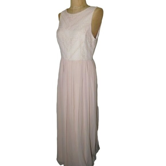 Gianni Bini Size 4 Long  Pink Gold Formal Evening Dress NWT - Picture 3 of 4